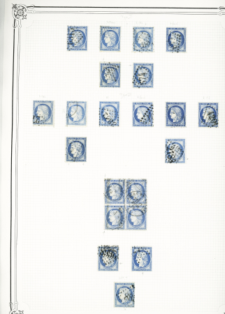 1849-1978, Collection principalement oblitérée en deux