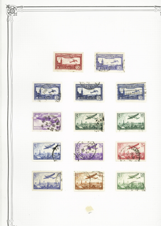 1849-1978, Collection principalement oblitérée en deux