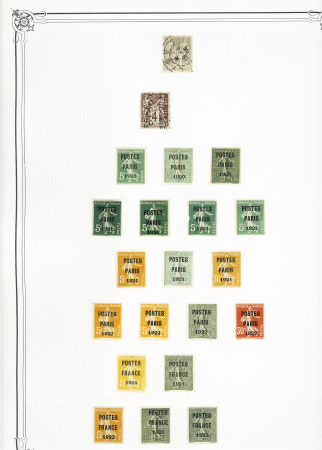 1849-1978, Collection principalement oblitérée en deux