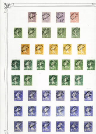 1849-1978, Collection principalement oblitérée en deux