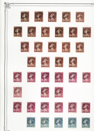 1849-1978, Collection principalement oblitérée en deux