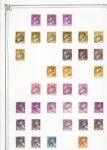 1849-1978, Collection principalement oblitérée en deux