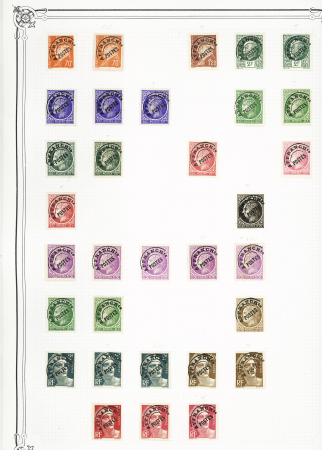 1849-1978, Collection principalement oblitérée en deux