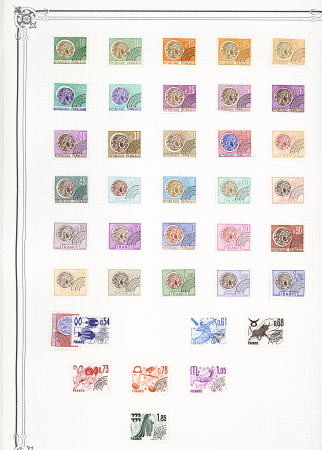 1849-1978, Collection principalement oblitérée en deux