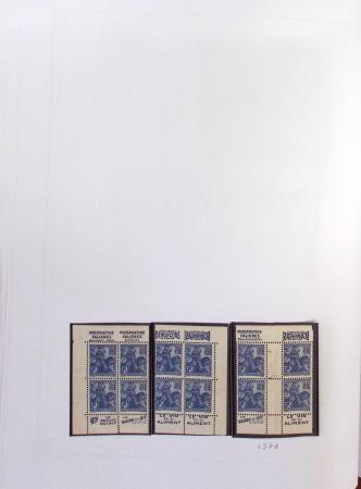 1900-2023, Collection de timbres en BLOCS DE QUATRE