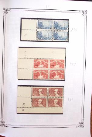 1900-2023, Collection de timbres en BLOCS DE QUATRE