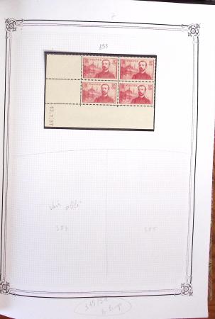 1900-2023, Collection de timbres en BLOCS DE QUATRE