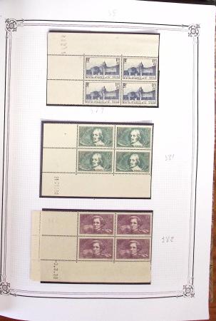 1900-2023, Collection de timbres en BLOCS DE QUATRE