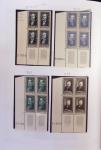 1900-2023, Collection de timbres en BLOCS DE QUATRE
