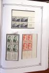 1900-2023, Collection de timbres en BLOCS DE QUATRE