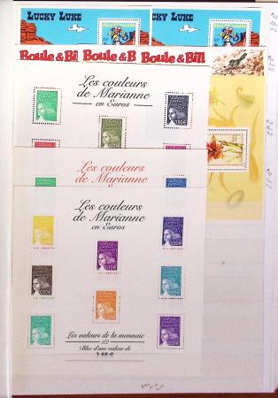1900-2023, Collection de timbres en BLOCS DE QUATRE