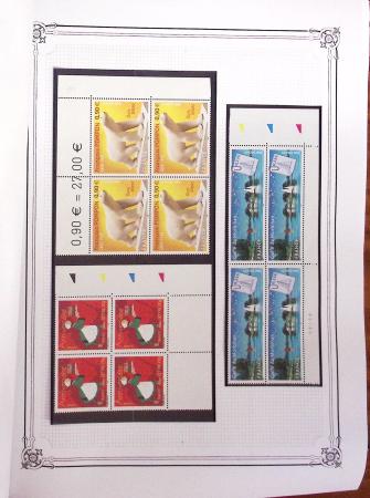 1900-2023, Collection de timbres en BLOCS DE QUATRE