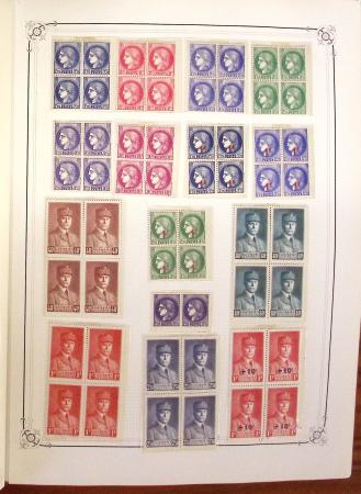 1849-1970 Collection de neufs et d'oblitérés en quatre
