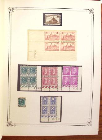 1849-1970 Collection de neufs et d'oblitérés en quatre