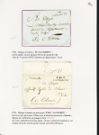 La Charité : 9 plis avec marques postales de La Charité dont L1 manuscrite (1749 - ind 14), L3 rouge (1770), L4 noir (1789) et rouge (1790), "P 56 P La Charité" (noir 1795 - ind 12 et rouge 1808-  ind 13). TB