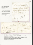 Corbigny : 4 plis avec MP manuscrite "Corbigny" (L1  - ind 16 - 1764), MP "Corbigny" au tampon (L2 ind 14), "P 26 P Corbigny" (1822 - ind 13) et "Deb 36 Corbigny" (1826 - ind 20)