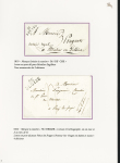 Decize : 7 lettres avec MP de Decize dont L n°1 (1760 - ind 12 - manuscrite), L2 (1776 - ind 11), 56 De'cise en rouge pour l'Allemagne avec au verso petite MP "Deb de Strasbg" (ind 19 - 1809), MP "P 56 P Decise" (1808 ro