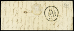Cauterets : cursive double "63 Cauterets Argellez" (1822), ind 19. TB