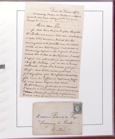 1870-71 GUERRE, Petite archive de la correspondance