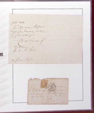 1870-71 GUERRE, Petite archive de la correspondance