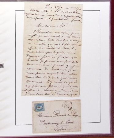 1870-71 GUERRE, Petite archive de la correspondance