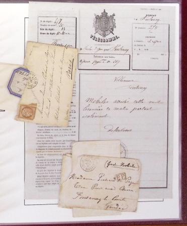 1870-71 GUERRE, Petite archive de la correspondance