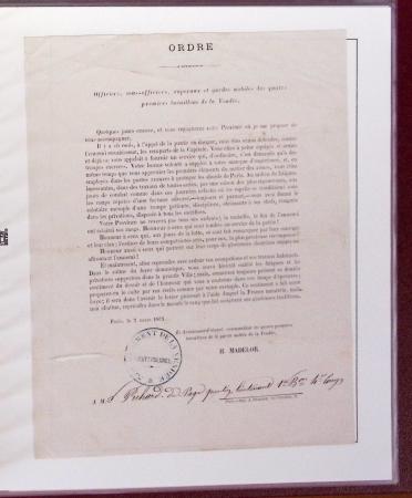 1870-71 GUERRE, Petite archive de la correspondance
