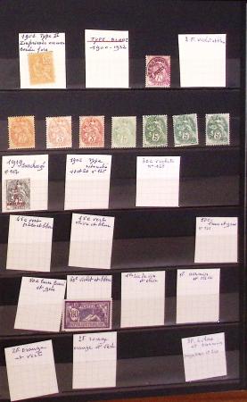1900-80, Petit stock de France et Monaco en 19 classeurs