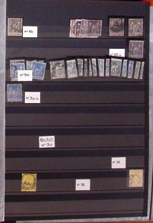 1900-80, Petit stock de France et Monaco en 19 classeurs