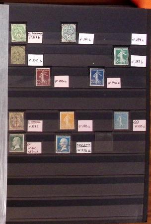 1900-80, Petit stock de France et Monaco en 19 classeurs