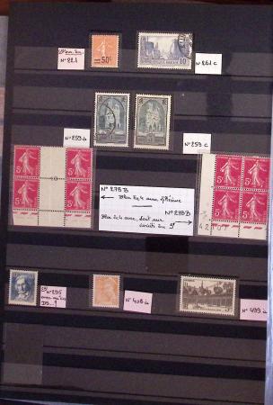 1900-80, Petit stock de France et Monaco en 19 classeurs