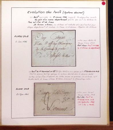 1732-1952 Collection spécialisée sur la poste à AURAY