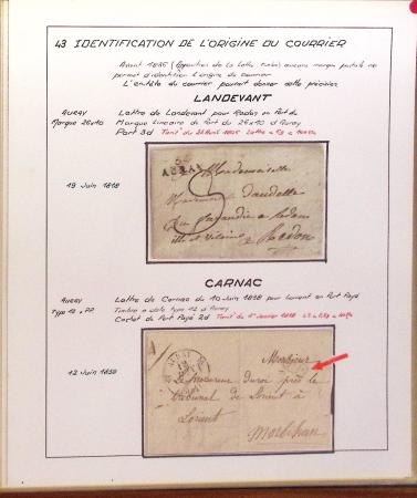 1732-1952 Collection spécialisée sur la poste à AURAY