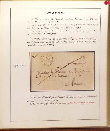 1732-1952 Collection spécialisée sur la poste à AURAY