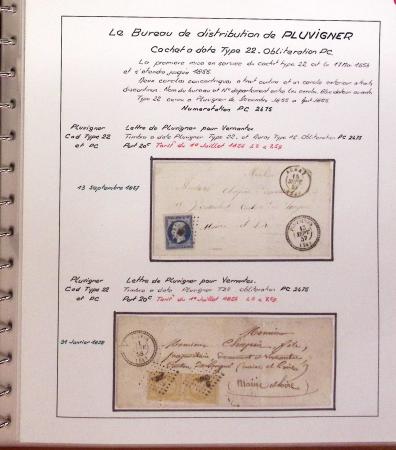 1732-1952 Collection spécialisée sur la poste à AURAY