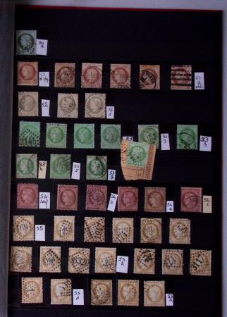 1849-1920, Collection d'oblitérés en 2 classeurs dont