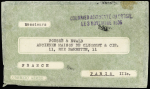 3.11.1935. Accident du Laté 28 à Aracaju. Lettre avec griffe vilette "Courrier accidenté au Brésil le 3 novembre 1935" (Nierinck n°351103a). TB