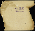 22.7.1946. N°716 OBL Dieulefit sur lettre brûlée pour Casablanca + env. PTT avec griffe noire "Service postal français correspondance retardée par accident d'avion" (accident de Pontarme près Senlis) (Bierinck n°460722a)