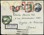13.5.1948. Accident de Libenge Congo belge. Lettre pour Enghien les bains avec griffe noire "Accident avion Sabena avons laissé poursuivre vers leurs destinations" (Nierinck n°480513). TB