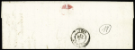 N°4 OBL grille + T15 "St Sulpice les Feuilles" (1851) sur lettre, ind 17. TB