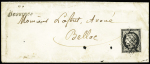 N°3 OBL grille + cursive "81 Bessines" (13.3.1850) sur lettre, ind 23