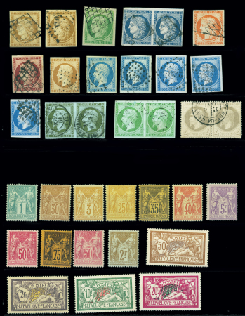 1849-1936, Petite sélection de neufs et d'oblitérés