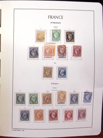 1849-1989, lot de 13 albums et classeurs comprenant