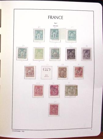 1849-1989, lot de 13 albums et classeurs comprenant