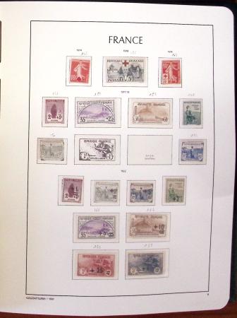 1849-1989, lot de 13 albums et classeurs comprenant