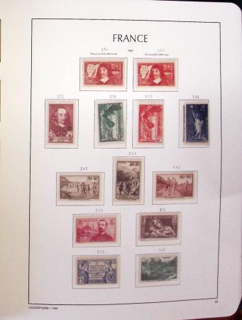 1849-1989, lot de 13 albums et classeurs comprenant