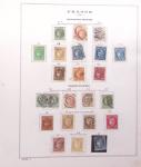 1849-1989, lot de 13 albums et classeurs comprenant