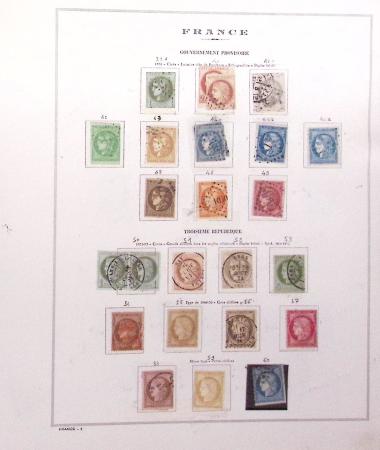 1849-1989, lot de 13 albums et classeurs comprenant