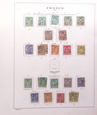 1849-1989, lot de 13 albums et classeurs comprenant