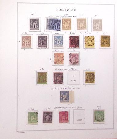 1849-1989, lot de 13 albums et classeurs comprenant
